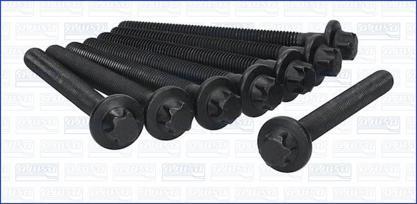 Set surub chiulasa Cylinder head bolt kit fits. MITSUBISHI COLT VI SMART FORFOUR 1.5D 08.04-06.12 SMART FORFOUR (454), Hatchback, 01.2004 - 06.2006 Ajusa 81040500