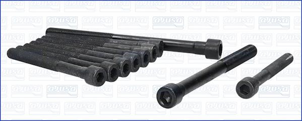 Set surub chiulasa Cylinder head bolt kit HYUNDAI COUPE I COUPE II ELANTRA III ELANTRA IV HIGHWAY I30 LANTRA II MATRIX TIB HYUNDAI LANTRA II (J-2), Turism, 06.1995 - 10.2000 Ajusa 81020800