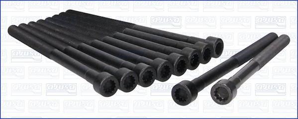 Set surub chiulasa Cylinder head bolt kit SSANGYONG ACTYON I ACTYON SPORTS I KYRON 2.0 d 05.05- SSANGYONG KYRON (DJ), Crossover, 05.2005 - Ajusa 81043300