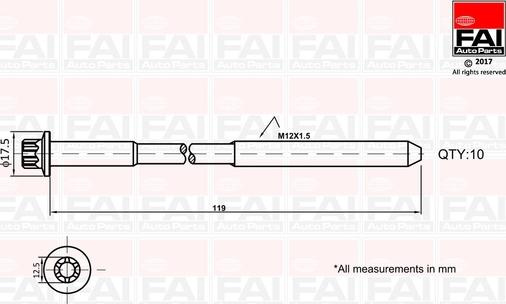 Set surub, chiulasa RENAULT TRAFIC II (EL), Cadru 
