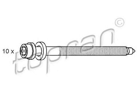 Set suruburi chiulasa VW GOLF 6 Variant (AJ5) (2009 - 2013) TOPRAN 109 547