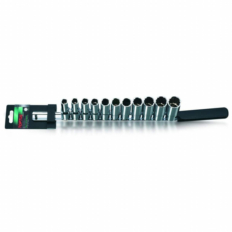 Set Tubulare Lungi Toptul 11 Buc 1/2 12 Colturi GAAQ1105