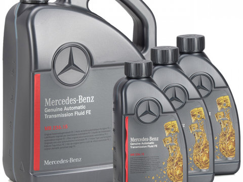 Set Ulei Transmisie Automata Oe Mercedes-Benz 236.15 5L A000989690513AULW + 3 Buc Ulei Transmisie Automata Oe Mercedes-Benz 236.15 1L A000989690511ADNE