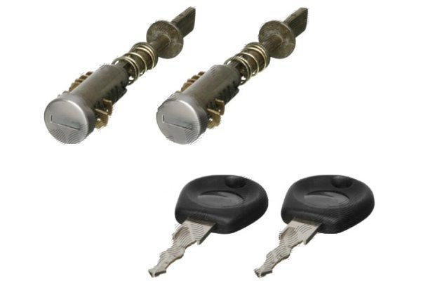 Set yale inchidere Seat Ibiza/Cordoba 1993-1999, Vw Polo (6kv) Classic/Combi, 11.1995-06.2001, Vw Polo (6n) Hatchback, 10.1994-08.1999, cu stift, butuc usa fata, stanga/dreapta,