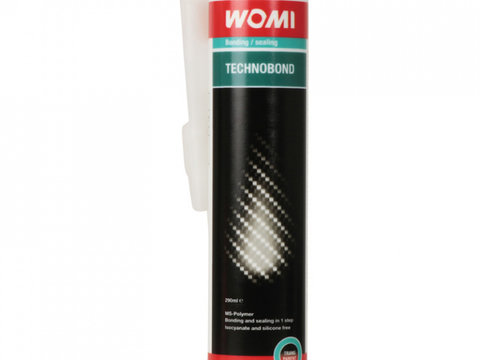 Silicon universal Womi TechnoBond pentru etansare si lipiri elastice 290ml transparent 5570215