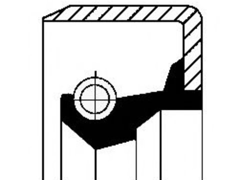 Simering, butuc roata MITSUBISHI GALANT Mk IV (E3_A) (1988 - 1992) CORTECO 19037295B