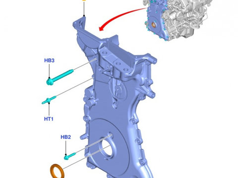 Simering pompa ulei original Ford Mustang EcoBoost