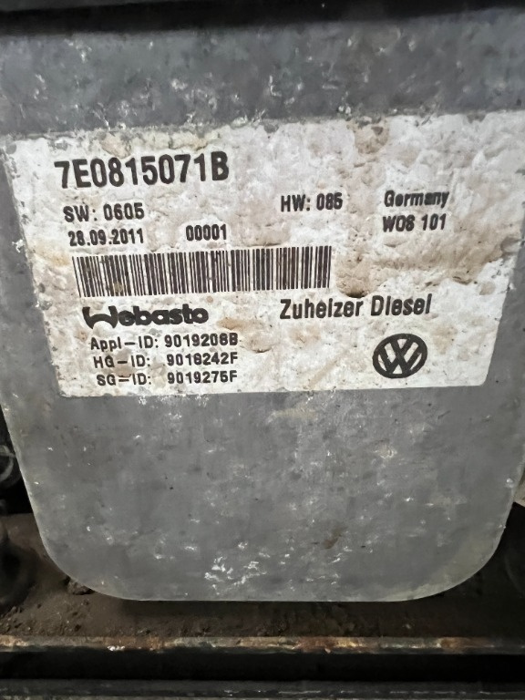 Sirocou Webasto 7E0815071B VW T5 din 2012 2.0 TDI CAA