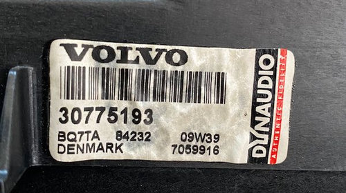 Sistem Audio Dynaudio Volvo V60 S60 S80 