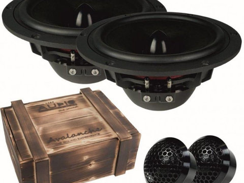 Sistem difuzoare AUDIO SYSTEM pe doua cai dedicate SQ ( SOUND QUALITY) TW AV 26 -90Wrms ; MIDWOOFER AV 165 -160W RMS/250W MAX