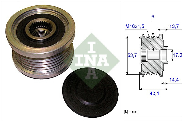 Sistem roata libera, generator (535 0202 10 535020210 INA) BMW,CHEVROLET,OPEL,VAUXHALL 3|5|6|7|ADAM|ASTRA|ASTRA, ASTRA J|AVEO, SONIC|BEAT, MATIZ, SPARK|CASCADA|CORSA|CRUZE|INSIGNIA|ORLANDO|TRACKER, TR