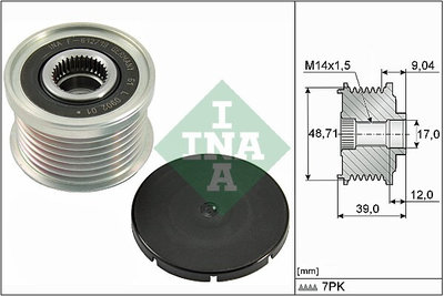 Sistem roata libera generator 535 0275 10 INA pent