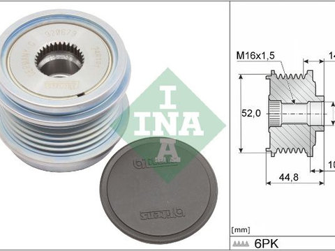 Sistem roata libera generator 535 0343 10 INA pentru Seat Alhambra Seat Leon Vw Tiguan Vw Golf Skoda Octavia Audi A3 Vw Passat Vw Jetta Vw Vento Skoda Superb Vw Touran Vw Sharan