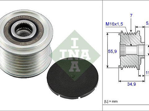 Sistem roata libera, generator (535008310 INA) AUDI,PORSCHE,VW