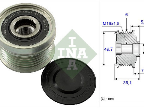 Sistem roata libera, generator (535013410 INA) MERCEDES-BENZ,SSANGYONG