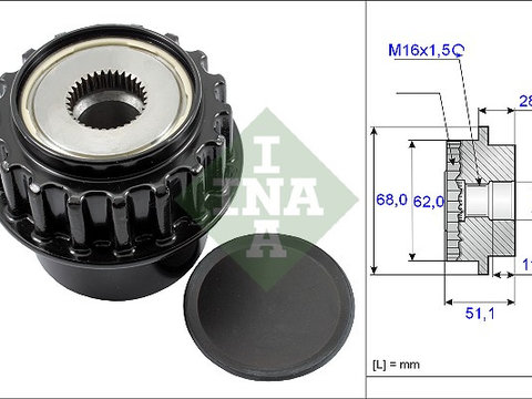 Sistem roata libera, generator (535017510 INA) LAND ROVER,VOLVO,VOLVO (CHANGAN)