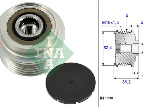 Sistem roata libera, generator (535023810 INA) TOYOTA