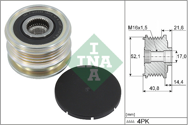 Sistem roata libera, generator (535034510 INA) DACIA,NISSAN,RENAULT