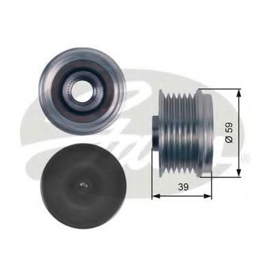 Sistem roata libera, generator ALFA ROMEO MITO (955) (2008 - 2016) GATES OAP7113 piesa NOUA