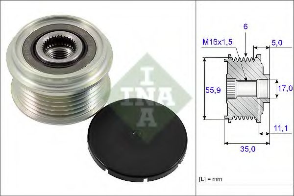 Sistem roata libera, generator AUDI A4 Allroad (8K