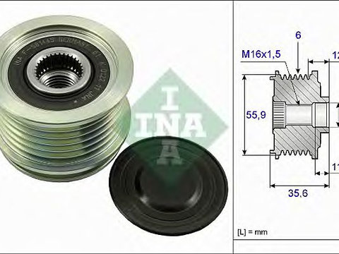 Sistem roata libera generator AUDI A6 (4B2, C5) - Cod intern: W20204806 - LIVRARE DIN STOC in 24 ore!!!