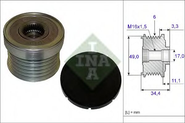 Sistem roata libera, generator BMW Seria 6 (E63) (