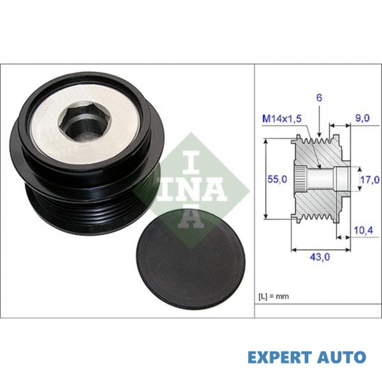 Sistem roata libera, generator Chrysler VOYAGER Mk III (RG, RS) 1999-2008 #2 0210101440