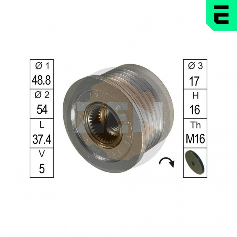 Sistem roata libera, generator ERA ZN5432