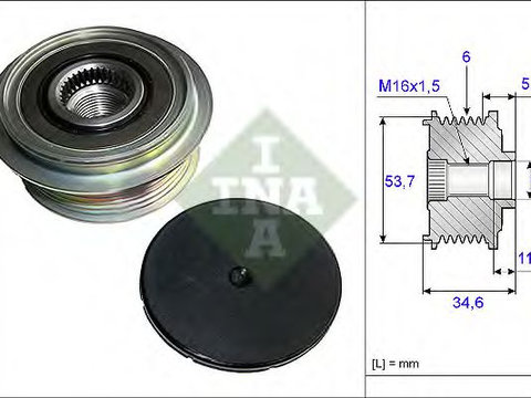 Sistem roata libera, generator FORD S-MAX (WA6) (2006 - 2020) INA 535 0125 10