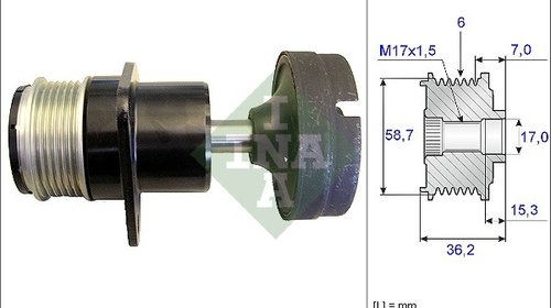 Sistem roata libera, generator FORD TRAN