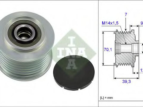 Sistem roata libera, generator HONDA ACCORD VII (CL) (2003 - 2008) INA 535 0214 10 piesa NOUA