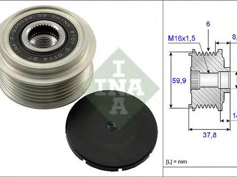 Sistem roata libera generator HYUNDAI 2,0 SONATA/IX35 - Cod intern: W20204862 - LIVRARE DIN STOC in 24 ore!!!