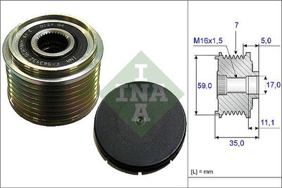 Sistem roata libera, generator INA 535 0159 10