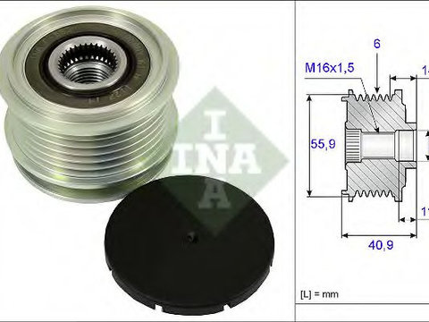 Sistem roata libera, generator JEEP COMPASS (MK49) (2006 - 2016) INA 535 0012 10 piesa NOUA