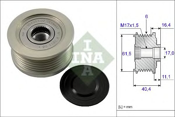 Sistem roata libera generator LANCIA DELTA III (844) - Cod intern: W20204847 - LIVRARE DIN STOC in 24 ore!!!