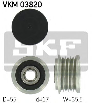 Sistem roata libera, generator MERCEDES-BENZ CLC-CLASS (CL203) (2008 - 2011) SKF VKM 03820