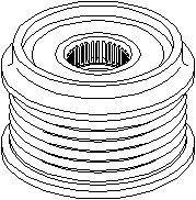 Sistem roata libera, generator MERCEDES-BENZ VITO bus (638), MERCEDES-BENZ VITO caroserie (638), MERCEDES-BENZ V-CLASS (638/2) - TOPRAN 401 615
