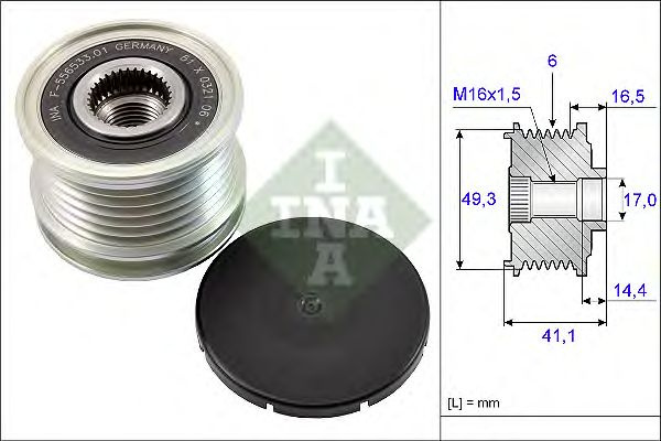 Sistem roata libera generator MINI MINI Cabriolet (R52) - Cod intern: M20382531 - LIVRARE DIN STOC in 24 ore!!!