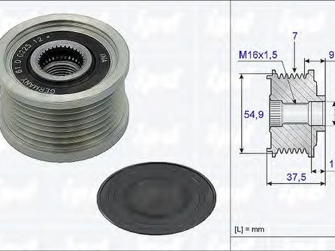 Sistem roata libera, generator MITSUBISHI CANTER platou / sasiu (FB_, FE_, FG_) - IPD 15-3799