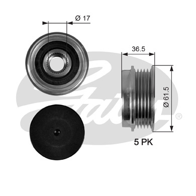 Sistem roata libera, generator (OAP7041 GAT) AUDI,VW