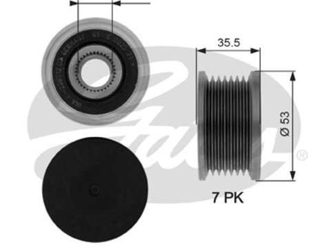 Sistem roata libera, generator (OAP7110 GAT) DACIA,NISSAN,OPEL,RENAULT,SMART,VAUXHALL