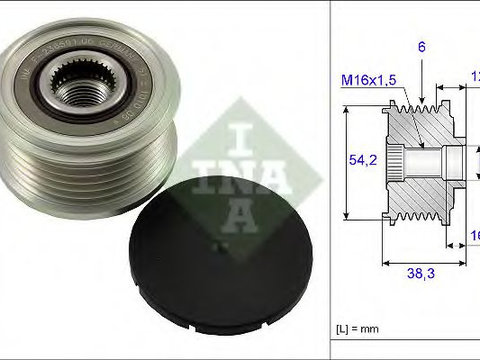 Sistem roata libera, generator PEUGEOT 107 (2005 - 2016) INA 535 0062 10