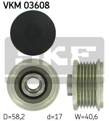 Sistem roata libera, generator RENAULT CLIO III Grandtour (KR0/1) (2008 - 2012) SKF VKM 03608 piesa NOUA
