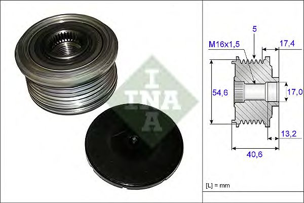 Sistem roata libera generator RENAULT CLIO III (BR0/1, CR0/1) - Cod intern: W20204843 - LIVRARE DIN STOC in 24 ore!!!