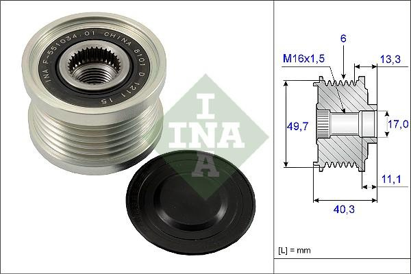 Sistem roata libera. generator Rulita alternator N