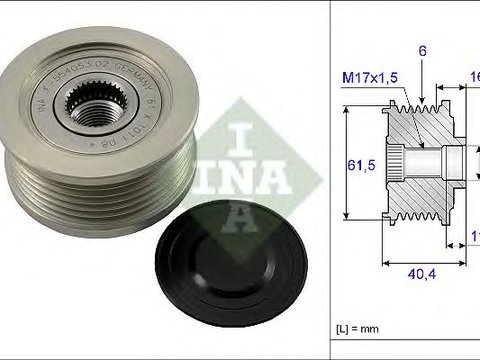 Sistem roata libera generator SAAB 9-3 Cabriolet (YS3F) - Cod intern: W20204847 - LIVRARE DIN STOC in 24 ore!!!