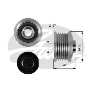 Sistem roata libera, generator SAAB 9-5 limuzina (YS3E), SAAB 9-5 combi (YS3E), FIAT STILO (192) - GATES OAP7052