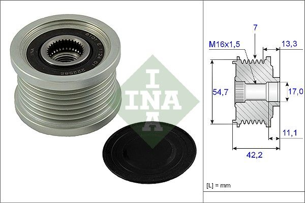Sistem roata libera, generator Schaeffler INA 535 