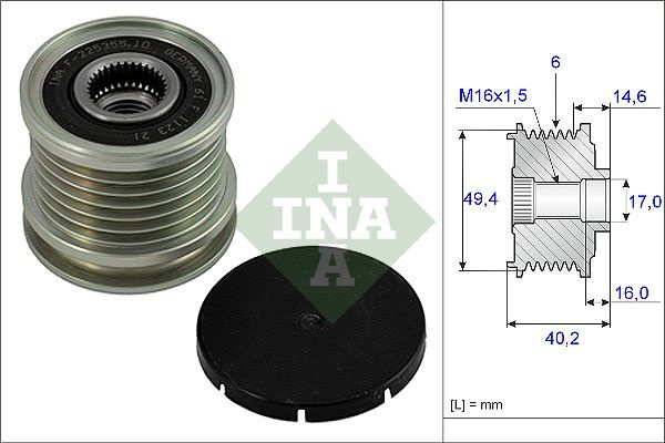 Sistem roata libera, generator Schaeffler INA 535 0001 10
