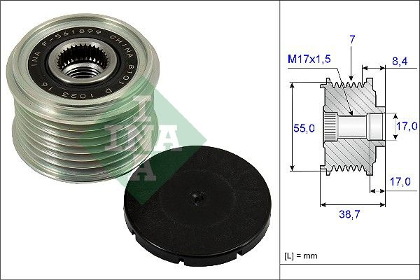 Sistem roata libera, generator Schaeffler INA 535 